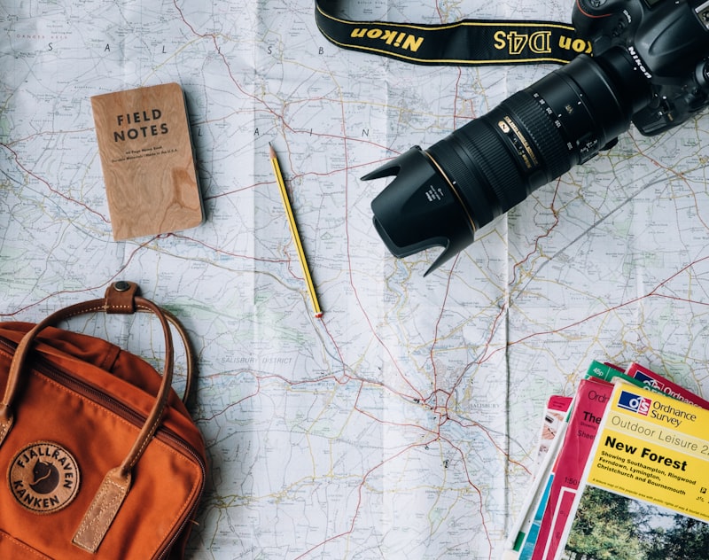 Travellers on a scenic journey
